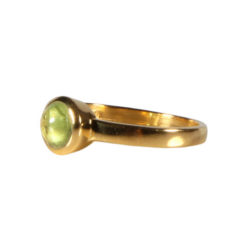 Gold filled ring peridoot maat 17 | rond 6 mm Gold filled ring peridoot maat 17 | rond 6 mm
