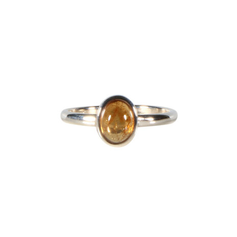 Zilveren ring toermalijn (geel/roze) maat 18 1/2 | ovaal 8 x 6 mm Zilveren ring toermalijn (geel/roze) maat 18 1/2 | ovaal 8 x 6 mm