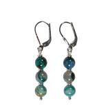 Zilveren oorbellen quantum quattro | 3 bolletjes Zilveren oorbellen quantum quattro | 3 bolletjes