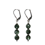 Zilveren oorbellen serafiniet | 3 bolletjes