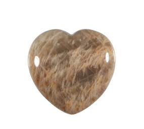 Maansteen edelsteen hart 4 cm