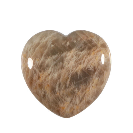 Maansteen edelsteen hart 4 cm