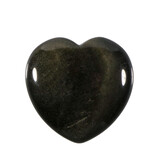 Goud obsidiaan edelsteen hart 4 cm Goud obsidiaan edelsteen hart 4 cm