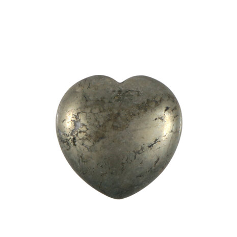 Pyriet edelsteen hart 3 cm Pyriet edelsteen hart 3 cm