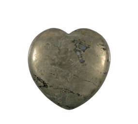 Pyriet edelsteen hart 4 cm