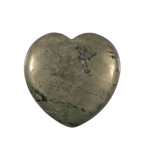 Pyriet edelsteen hart 4 cm