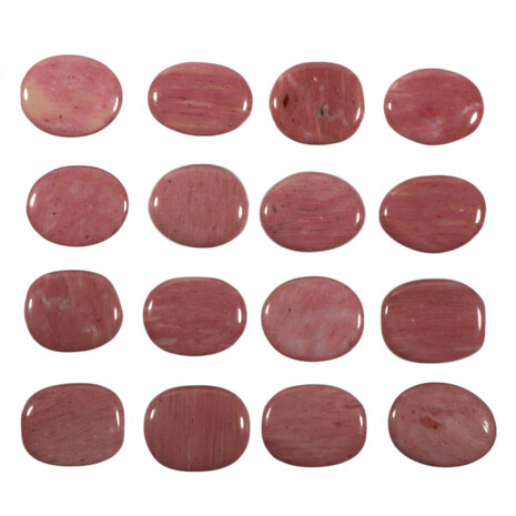 Versteend hout (roze) steen plat gepolijst