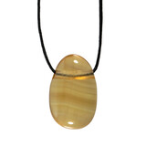 Fluoriet (geel) hanger doorboord Fluoriet (geel) hanger doorboord