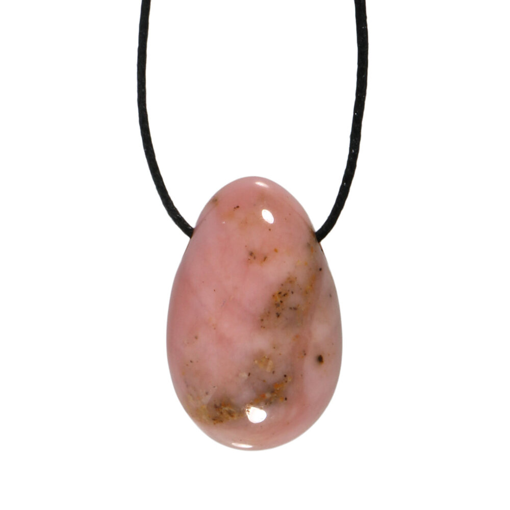 Opaal (Andes) hanger roze doorboord Opaal (Andes) hanger roze doorboord