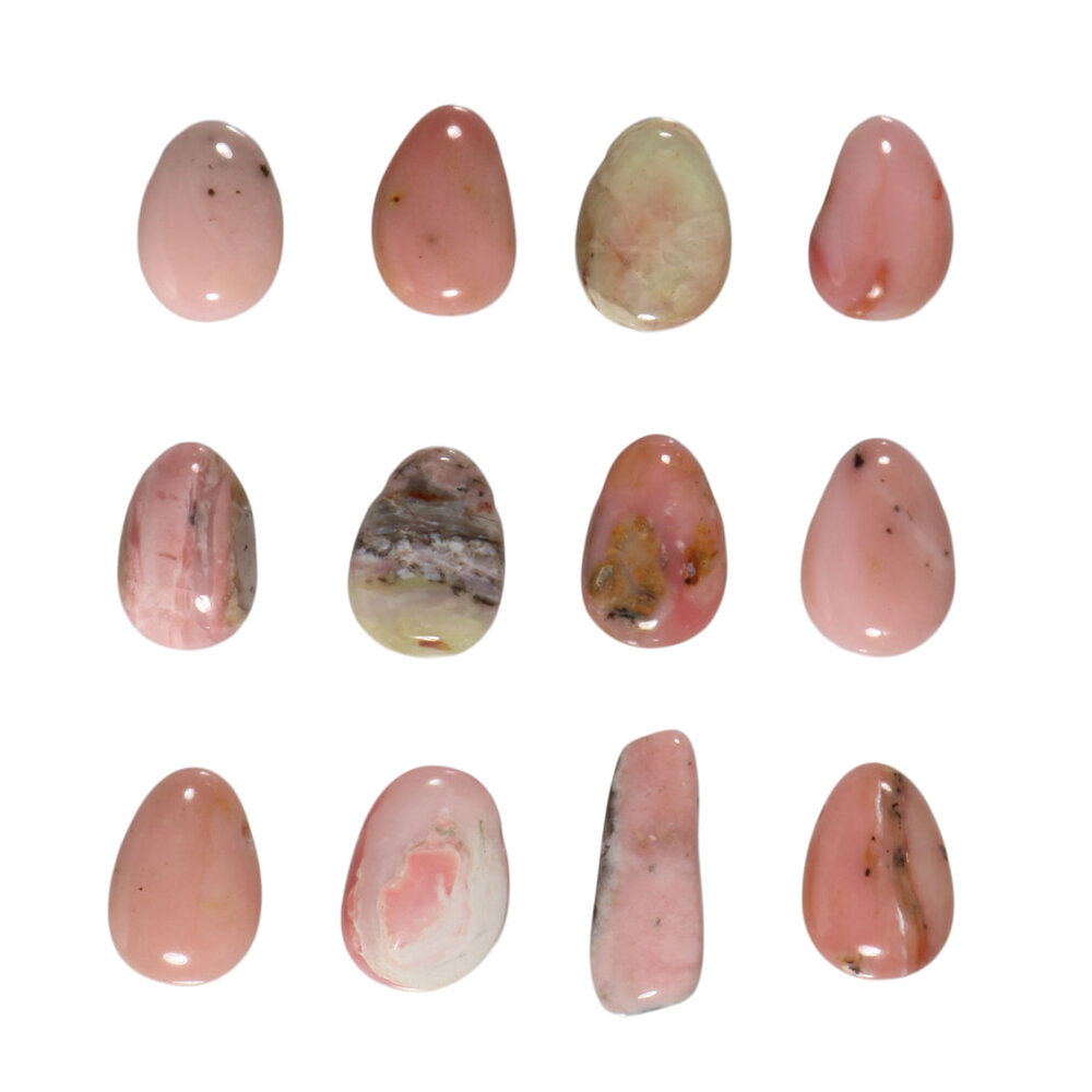 Opaal (Andes) hanger roze doorboord Opaal (Andes) hanger roze doorboord