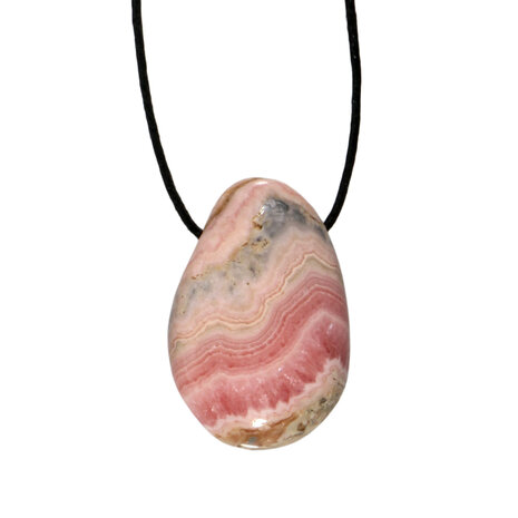 Rhodochrosiet hanger doorboord