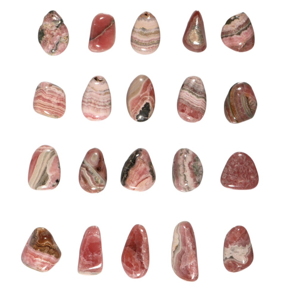 Rhodochrosiet hanger doorboord