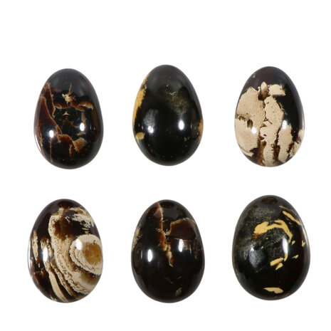 Barnsteen edelsteen ei 5 tot 5,5 cm