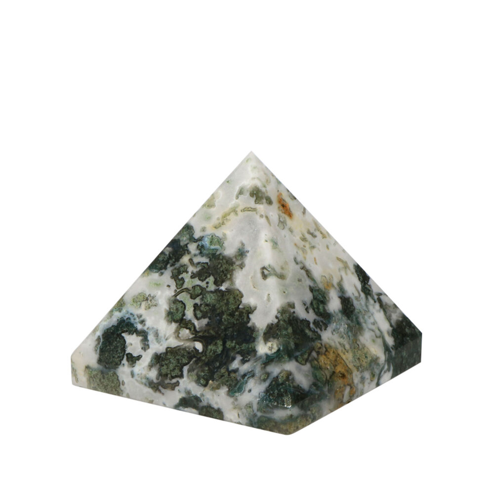 Mosagaat piramide 4,3 tot 4,8 cm Mosagaat piramide 4,3 tot 4,8 cm