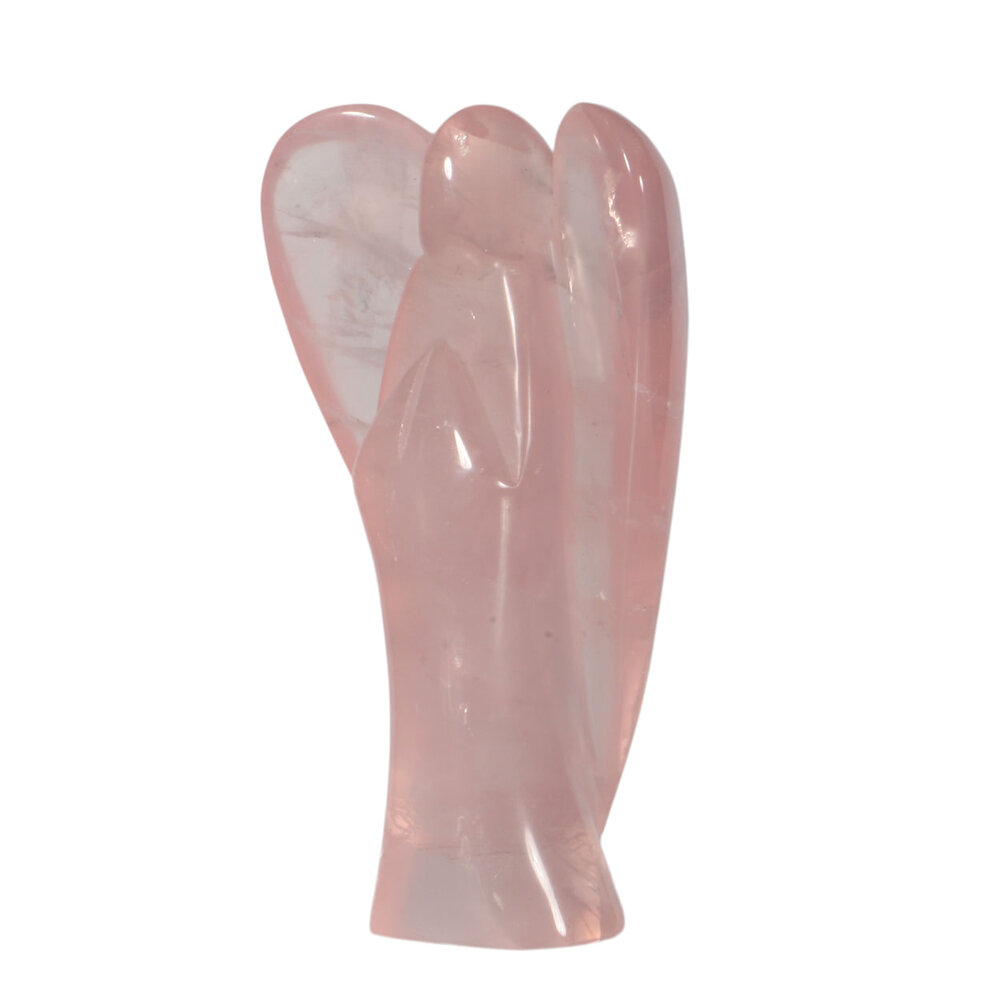Rozenkwarts A-kwaliteit engel 14 x 9 x 4,4 cm | 512 gram Rozenkwarts A-kwaliteit engel 14 x 9 x 4,4 cm | 512 gram