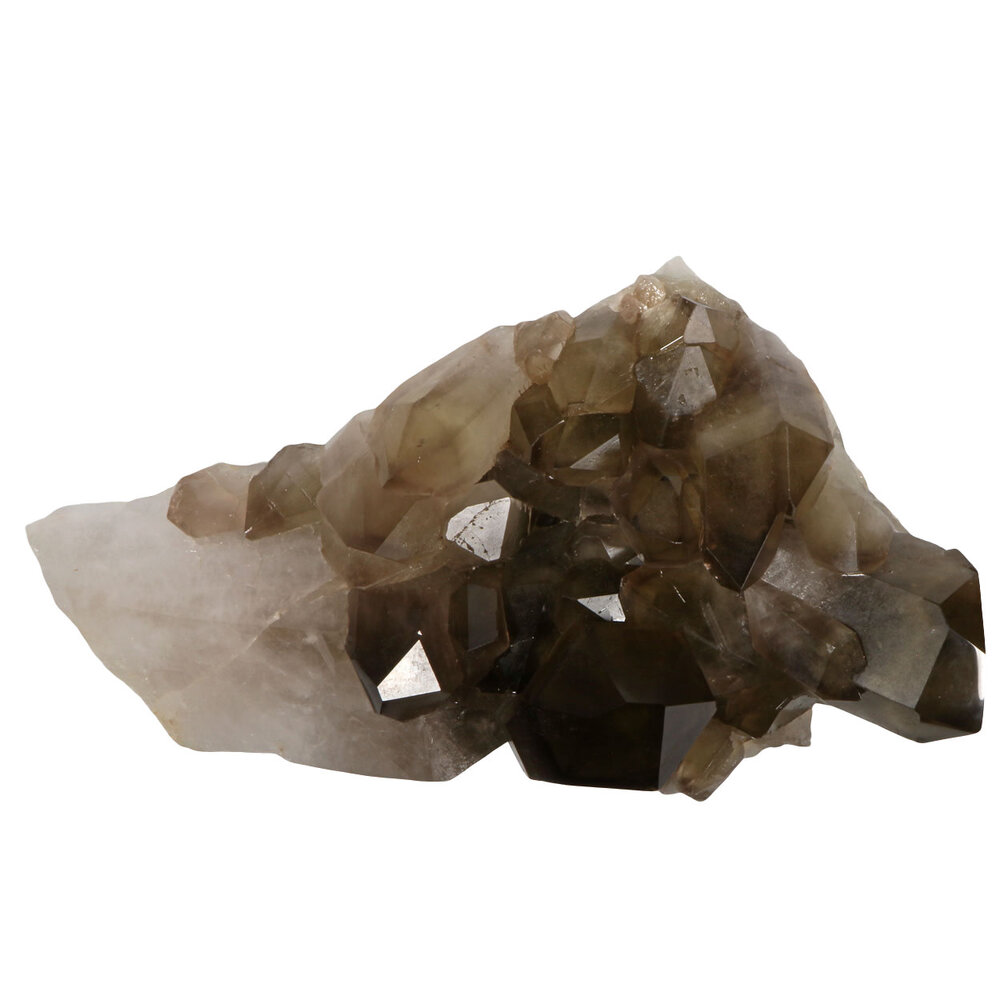 Citrien met rookkwarts (smoky citrien) zelfhelend cluster 28,5 x 16 x 11 cm | 4024 gram