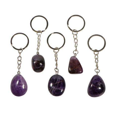 Amethist sleutelhanger Amethist sleutelhanger