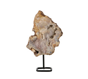 Amethist (roze) op standaard 17,5 x 14 x 3 cm | 890 gram Amethist (roze) op standaard 17,5 x 14 x 3 cm | 890 gram