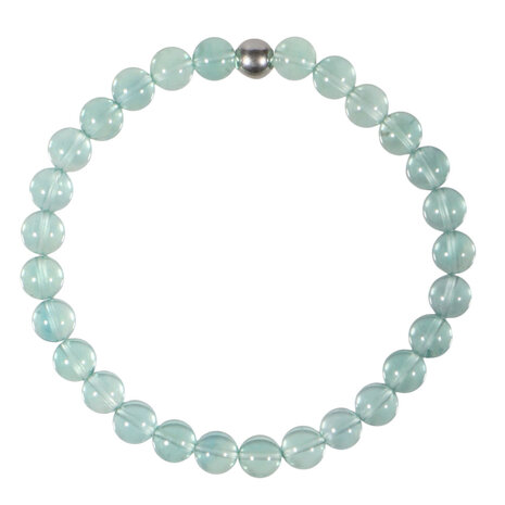 Fluoriet (groen/blauw) armband 18 cm | 6 mm kralen Fluoriet (groen/blauw) armband 18 cm | 6 mm kralen