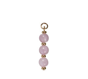 Gold filled hanger kunziet | 3 bolletjes Gold filled hanger kunziet | 3 bolletjes