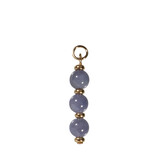 Gold filled hanger tanzaniet | 3 bolletjes Gold filled hanger tanzaniet | 3 bolletjes