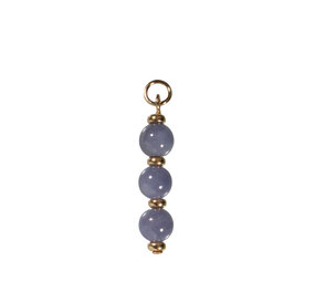 Gold filled hanger tanzaniet | 3 bolletjes Gold filled hanger tanzaniet | 3 bolletjes
