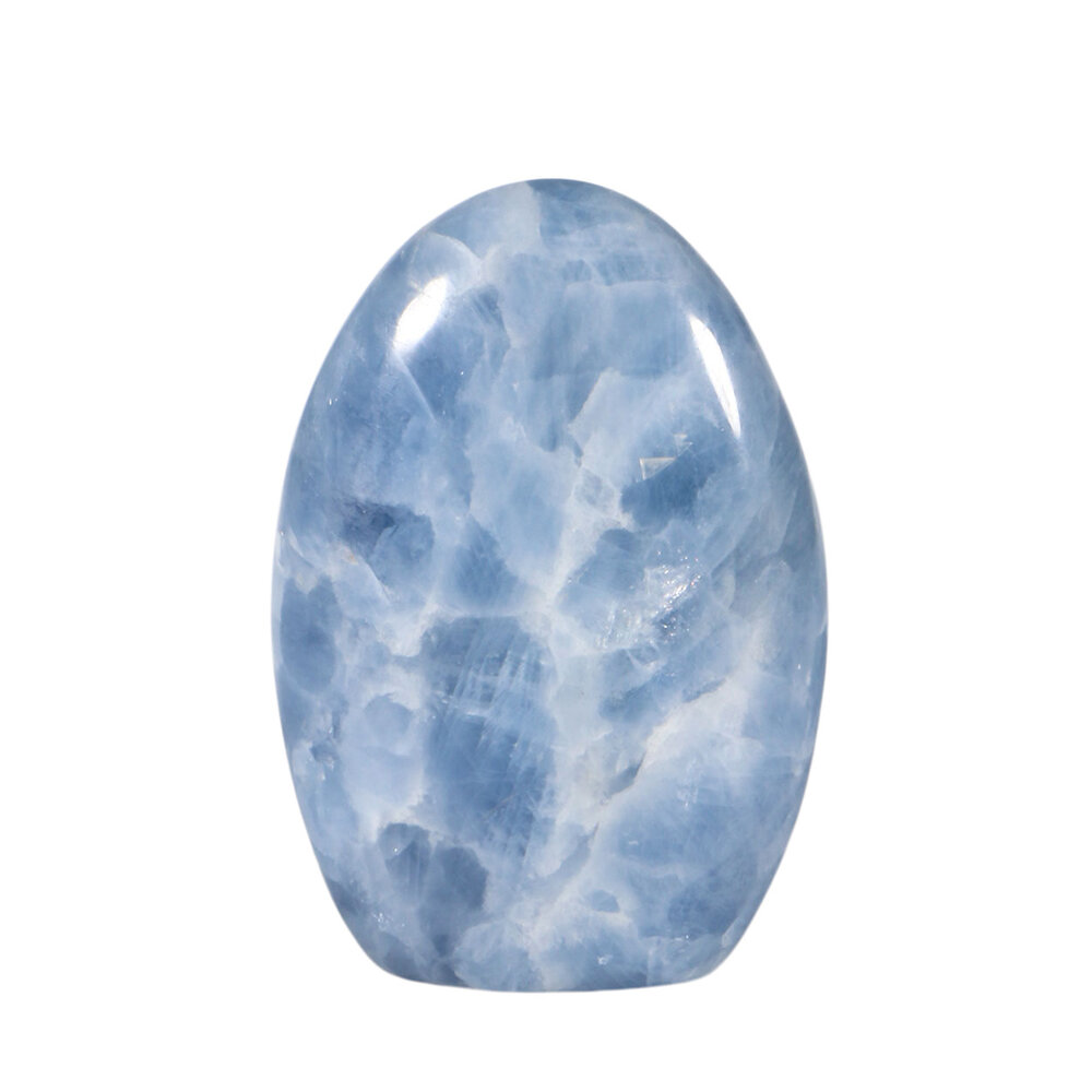 Calciet (blauw) sculptuur 13,5 x 9 x 4 cm | 764 gram Calciet (blauw) sculptuur 13,5 x 9 x 4 cm | 764 gram