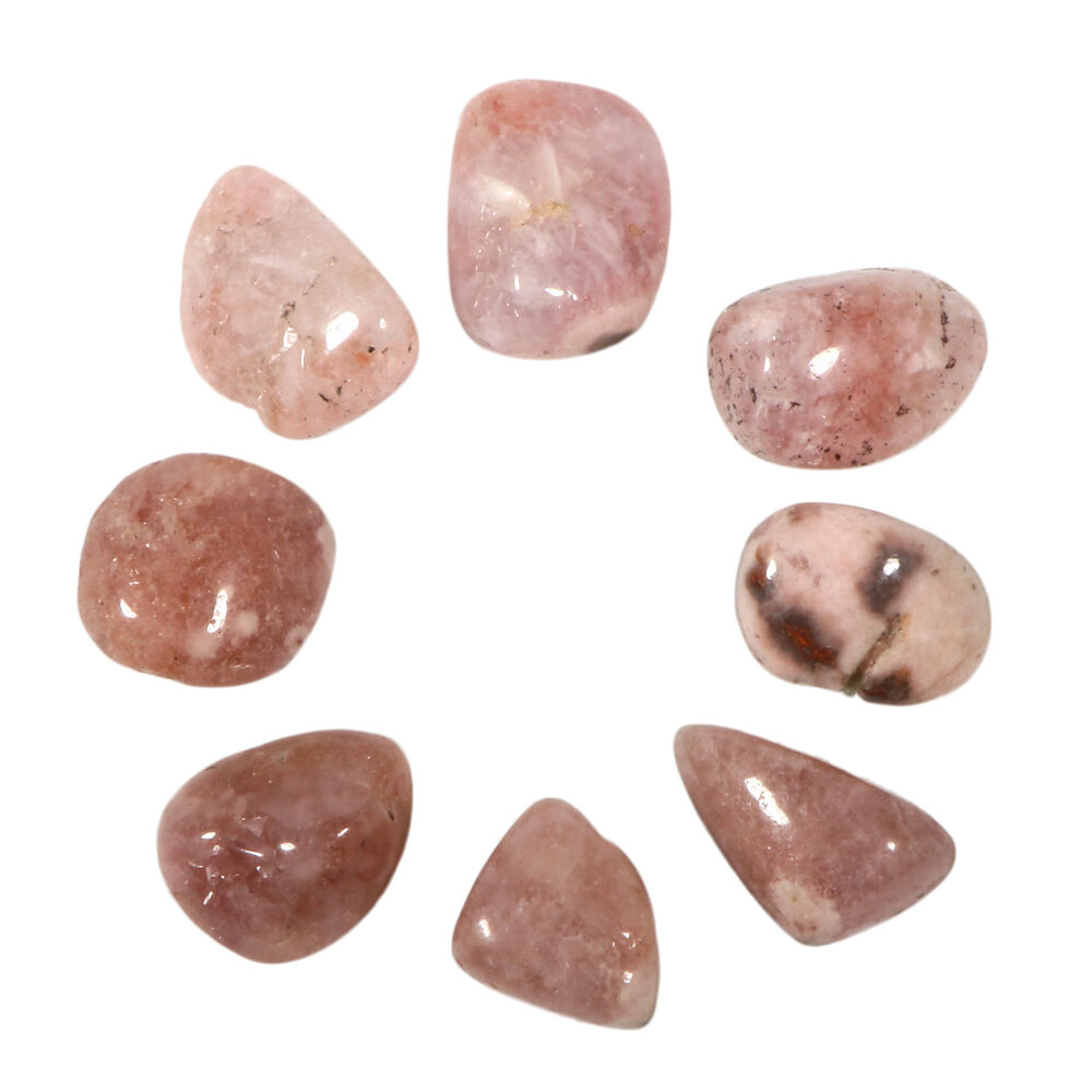 Amethist (roze) steen getrommeld 8 - 15 gram