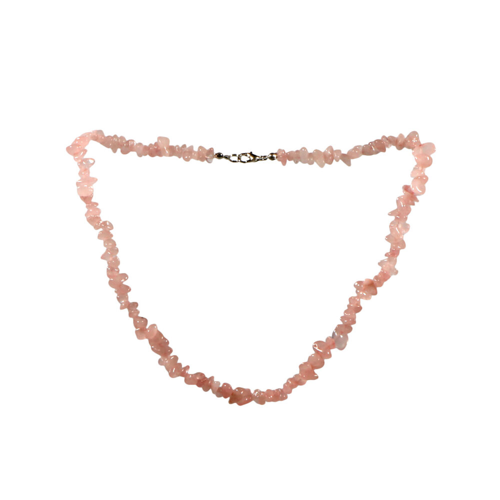 Rozenkwarts ketting split Rozenkwarts ketting split