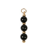 Gold filled hanger shungiet | 3 bolletjes Gold filled hanger shungiet | 3 bolletjes