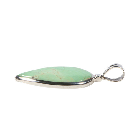 Zilveren hanger varisciet druppel 3,6 x 2,2 cm