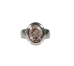 Zilveren ring super seven maat 18 3/4 | ovaal facet 1,2 x 1 cm Zilveren ring super seven maat 18 3/4 | ovaal facet 1,2 x 1 cm