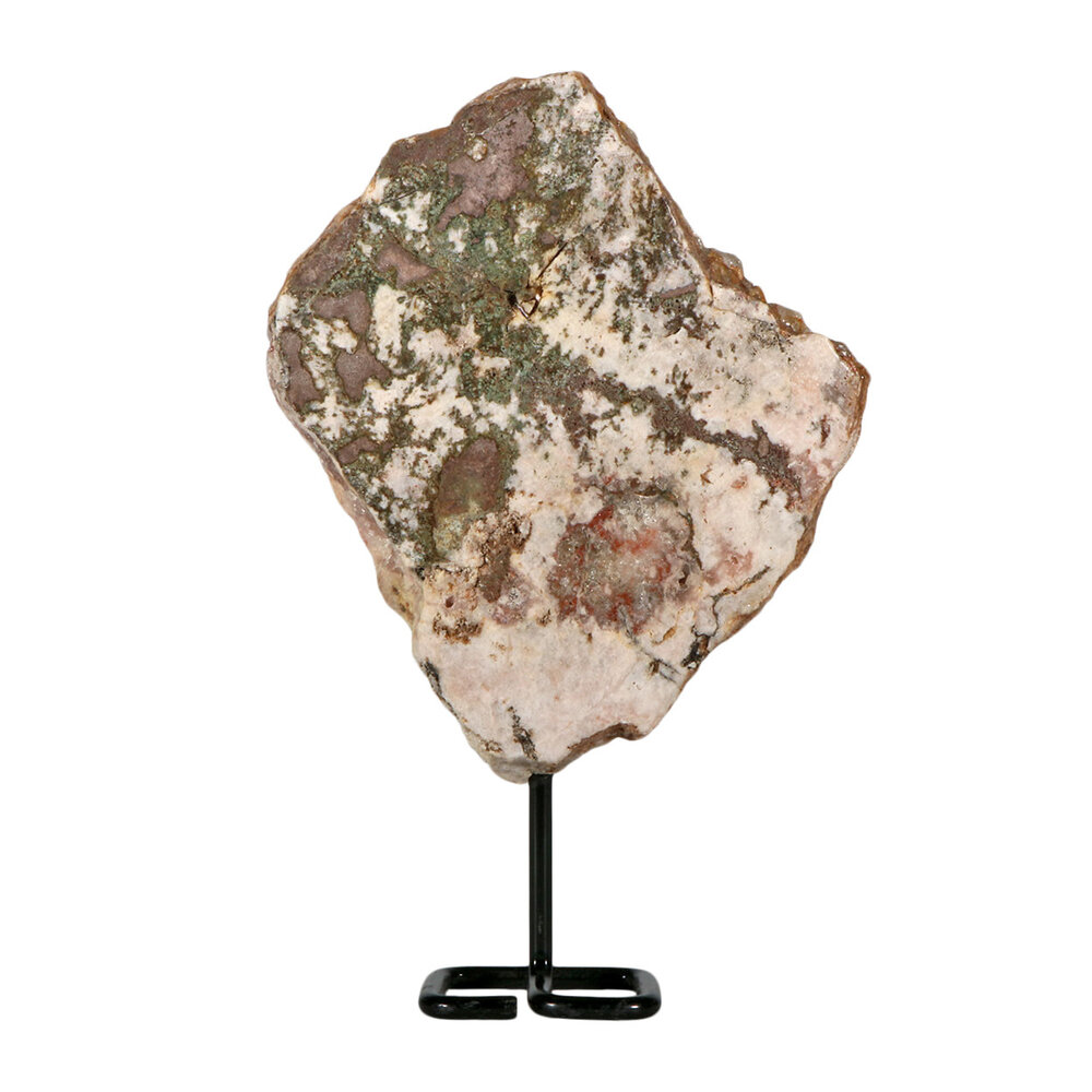 Amethist (roze) op standaard 17,5 x 15 x 2,5 cm | 946 gram