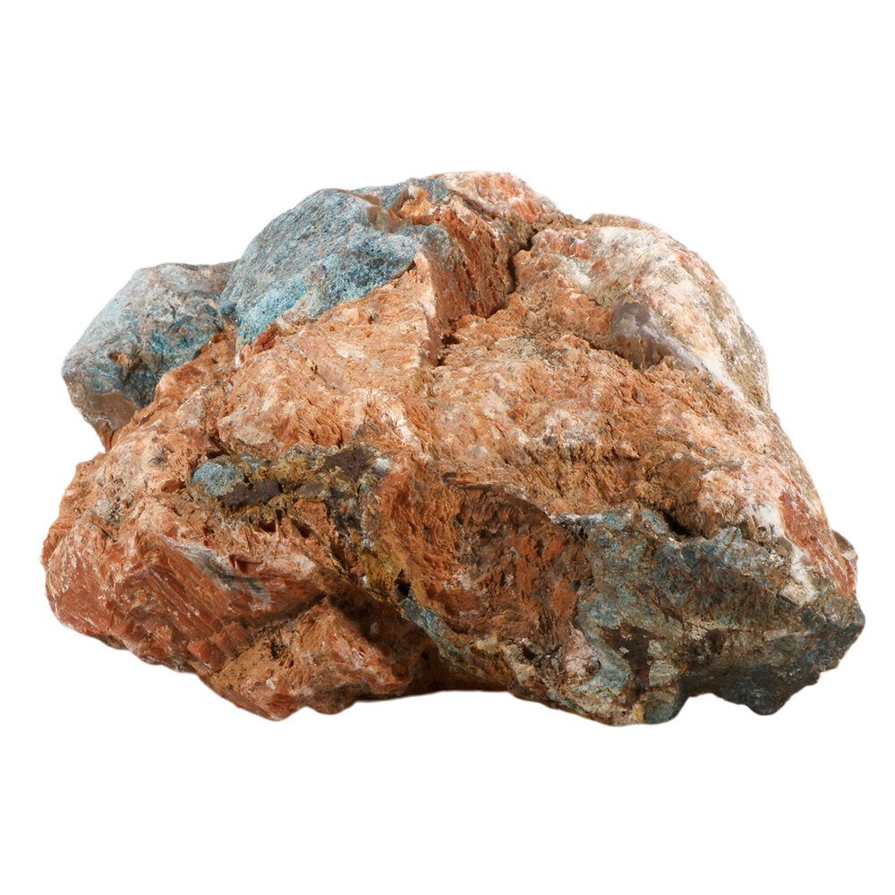 Apatiet kristallen in calciet (oranje) ruw 32 x 23 x 13 cm | 10960 gram Apatiet kristallen in calciet (oranje) ruw 32 x 23 x 13 cm | 10960 gram