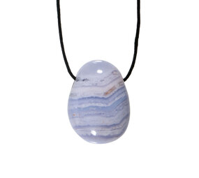 Chalcedoon hanger A-kwaliteit doorboord Chalcedoon hanger A-kwaliteit doorboord