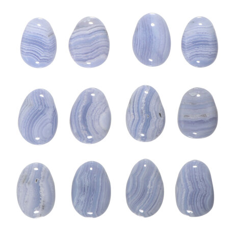 Chalcedoon hanger A-kwaliteit doorboord Chalcedoon hanger A-kwaliteit doorboord