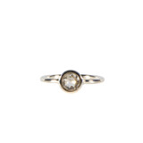 Zilveren ring bergkristal maat 18 | rond facet 6 mm Zilveren ring bergkristal maat 18 | rond facet 6 mm