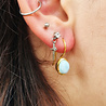 Gold filled oorbellen larimar | ovaal 8 x 6 mm Gold filled oorbellen larimar | ovaal 8 x 6 mm