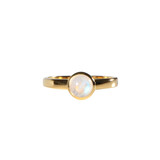 Gold filled ring maansteen (regenboog) maat 18 1/2 | rond 6 mm Gold filled ring maansteen (regenboog) maat 18 1/2 | rond 6 mm
