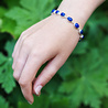 Zilveren armband lapis lazuli ovaal 8 x 6 mm Zilveren armband lapis lazuli ovaal 8 x 6 mm