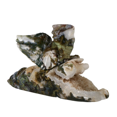 Mosagaat adelaar 24 x 16,5 x 8,5 cm | 2436 gram Mosagaat adelaar 24 x 16,5 x 8,5 cm | 2436 gram