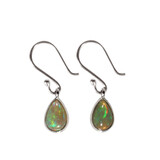 Zilveren oorbellen opaal (edel) | druppel 8 x 6 mm Zilveren oorbellen opaal (edel) | druppel 8 x 6 mm