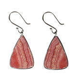 Zilveren oorbellen rhodochrosiet druppel 2,4 x 1,8 cm Zilveren oorbellen rhodochrosiet druppel 2,4 x 1,8 cm