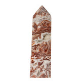Agaat (kant) obelisk 21,5 x 6,5 x 3 cm | 919 gram
