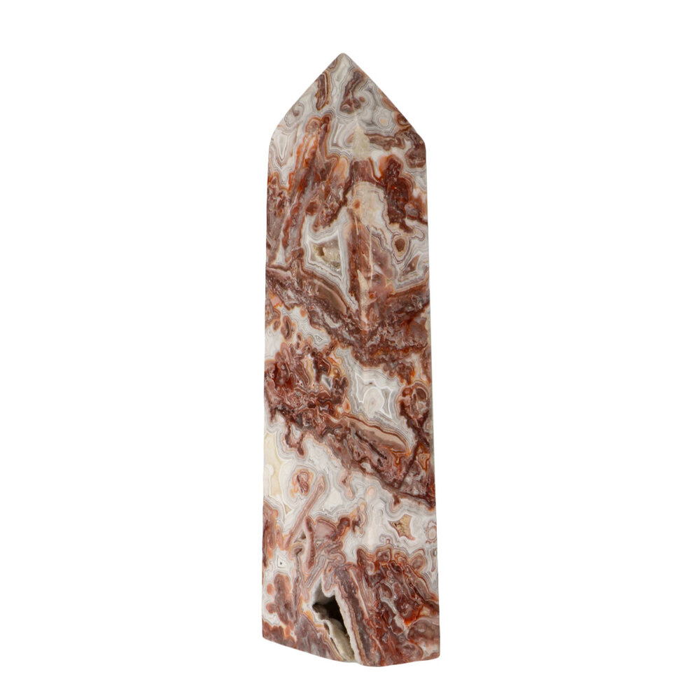 Agaat (kant) obelisk 21,5 x 6,5 x 3 cm | 919 gram Agaat (kant) obelisk 21,5 x 6,5 x 3 cm | 919 gram