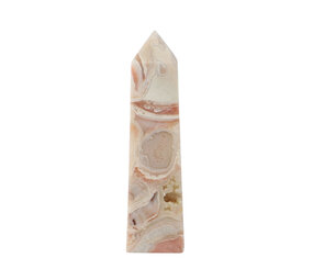 Agaat (roze) obelisk 19 x 5 x 3 cm | 543 gram