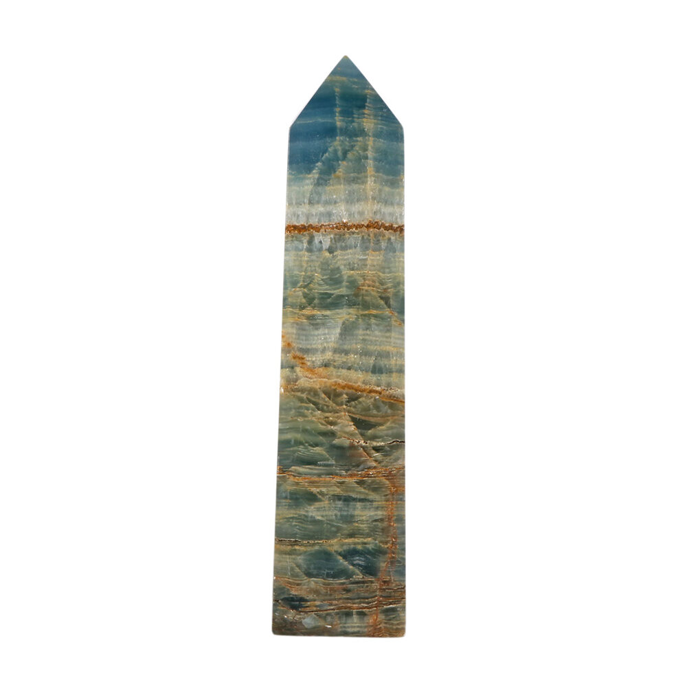 Aragoniet (blauw) obelisk 20 x 4,5 x 3 cm | 653 gram Aragoniet (blauw) obelisk 20 x 4,5 x 3 cm | 653 gram