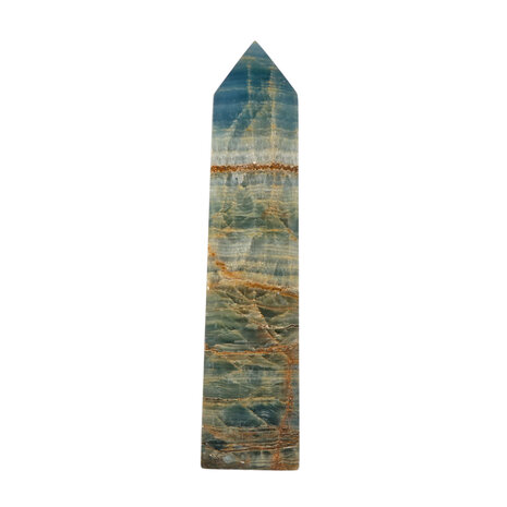 Aragoniet (blauw) obelisk 20 x 4,5 x 3 cm | 653 gram Aragoniet (blauw) obelisk 20 x 4,5 x 3 cm | 653 gram