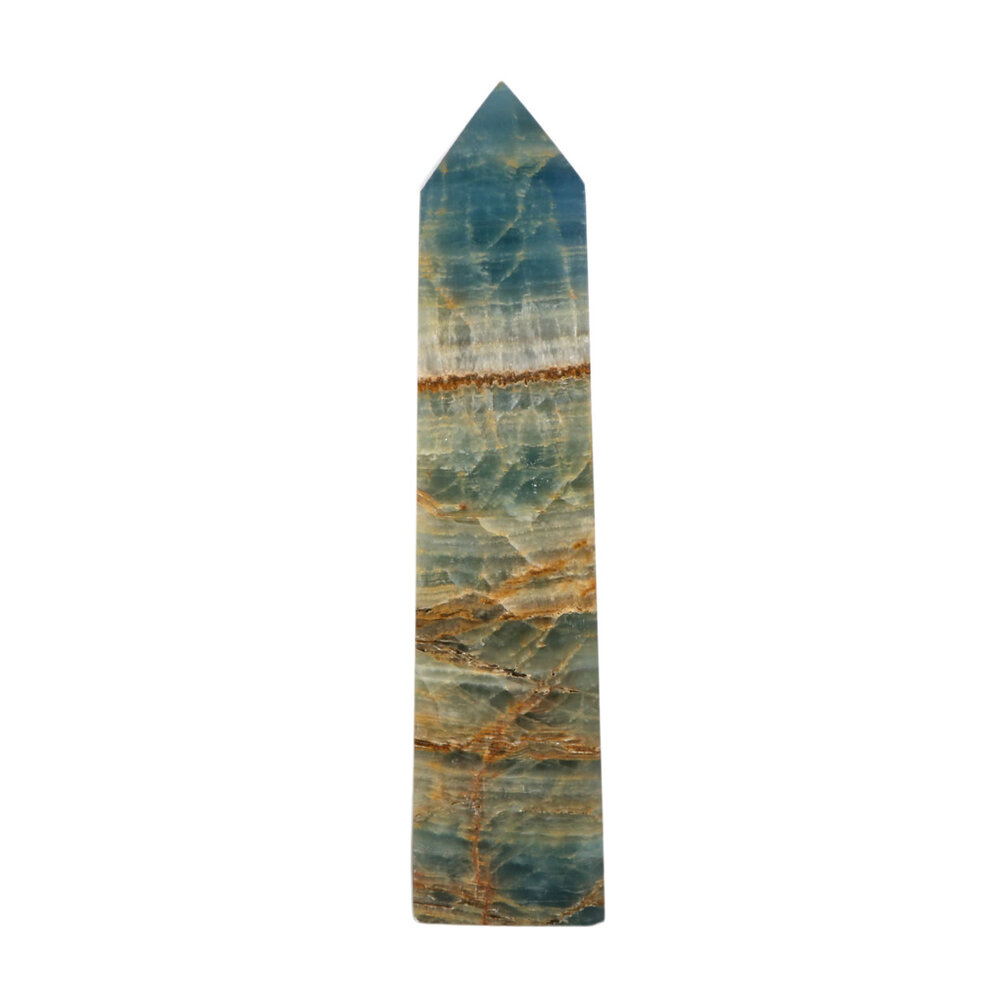 Aragoniet (blauw) obelisk 20 x 4,5 x 3 cm | 653 gram Aragoniet (blauw) obelisk 20 x 4,5 x 3 cm | 653 gram