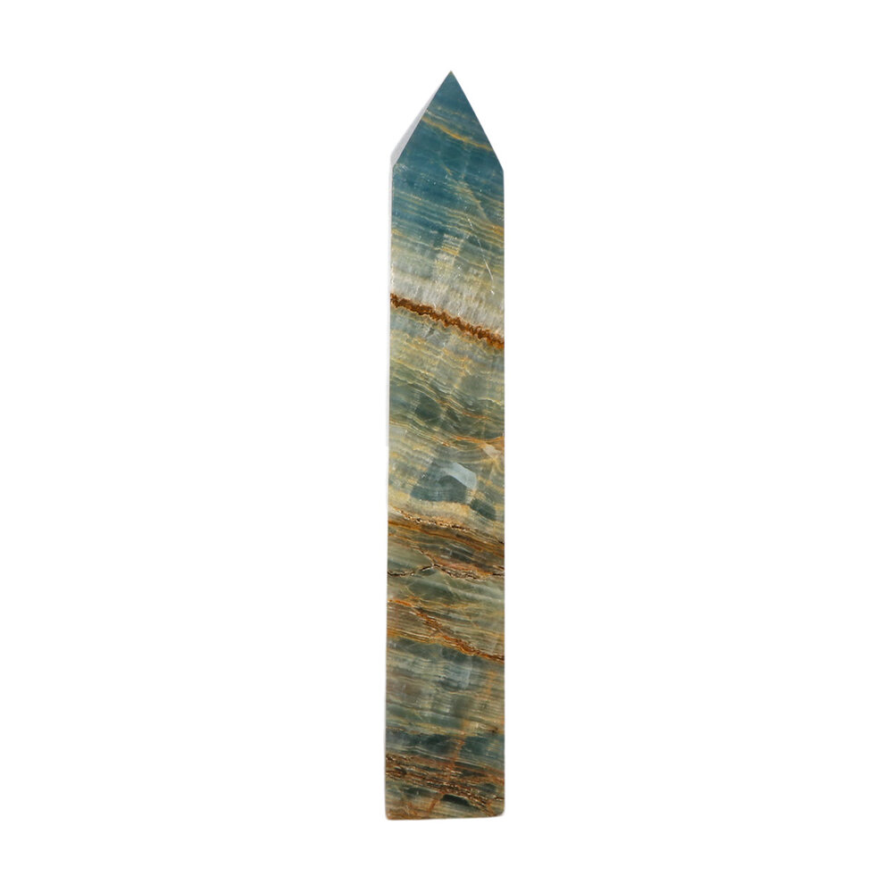 Aragoniet (blauw) obelisk 20 x 4,5 x 3 cm | 653 gram Aragoniet (blauw) obelisk 20 x 4,5 x 3 cm | 653 gram